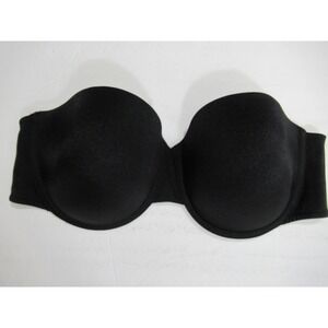 Dreamfit Strapless Bra 42D Black Underwire Lined